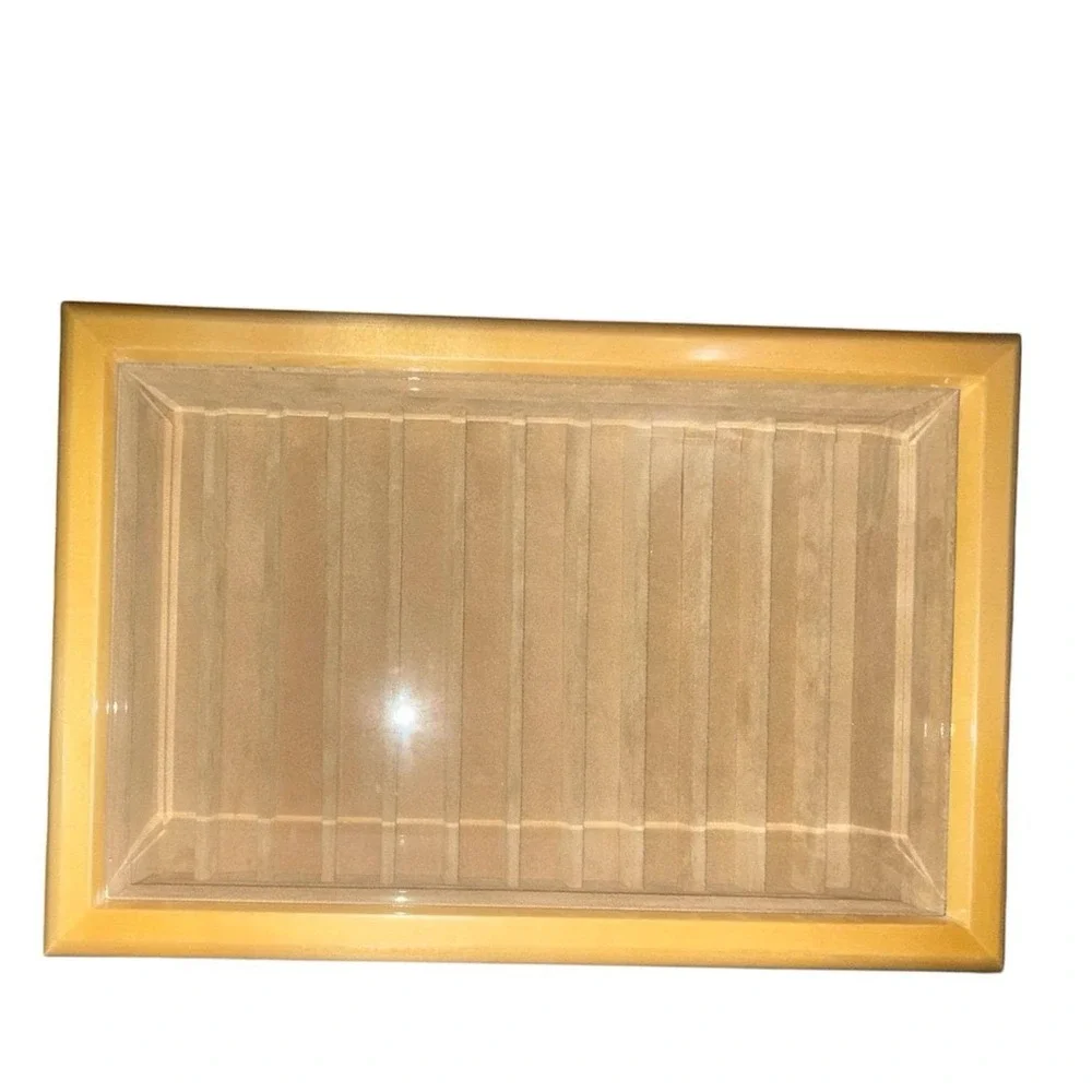 Vintage Paradise Pen Co 12 Slot Wooden Pen Chest Box Glass Top Maple Display